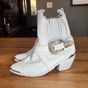Wandering Coyote Cowboy Boots White Magic Size 40